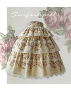 Surface Spell Blooming Roses Over A Porch High Waist Skirt(Pre-Order)